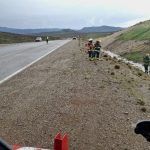 Bomberos de Pilcaniyeu asistieron un siniestro vial sobre la Ruta Nacional 23 RURA 23 DESA