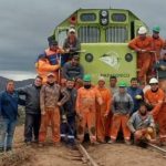 Personal del Tren Patagónico repara la infraestructura de vía tras el descarrilamiento tren trabajador